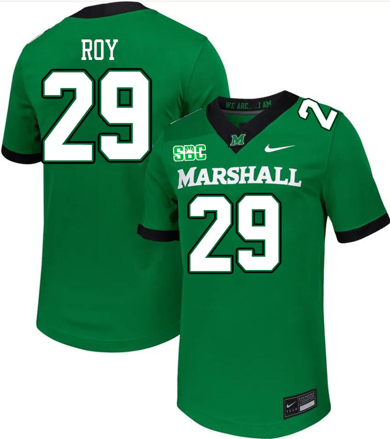 Men #29 Ishmael Roy Marshall Thundering Herd SBC Conference College Football Jerseys Stitched-Green